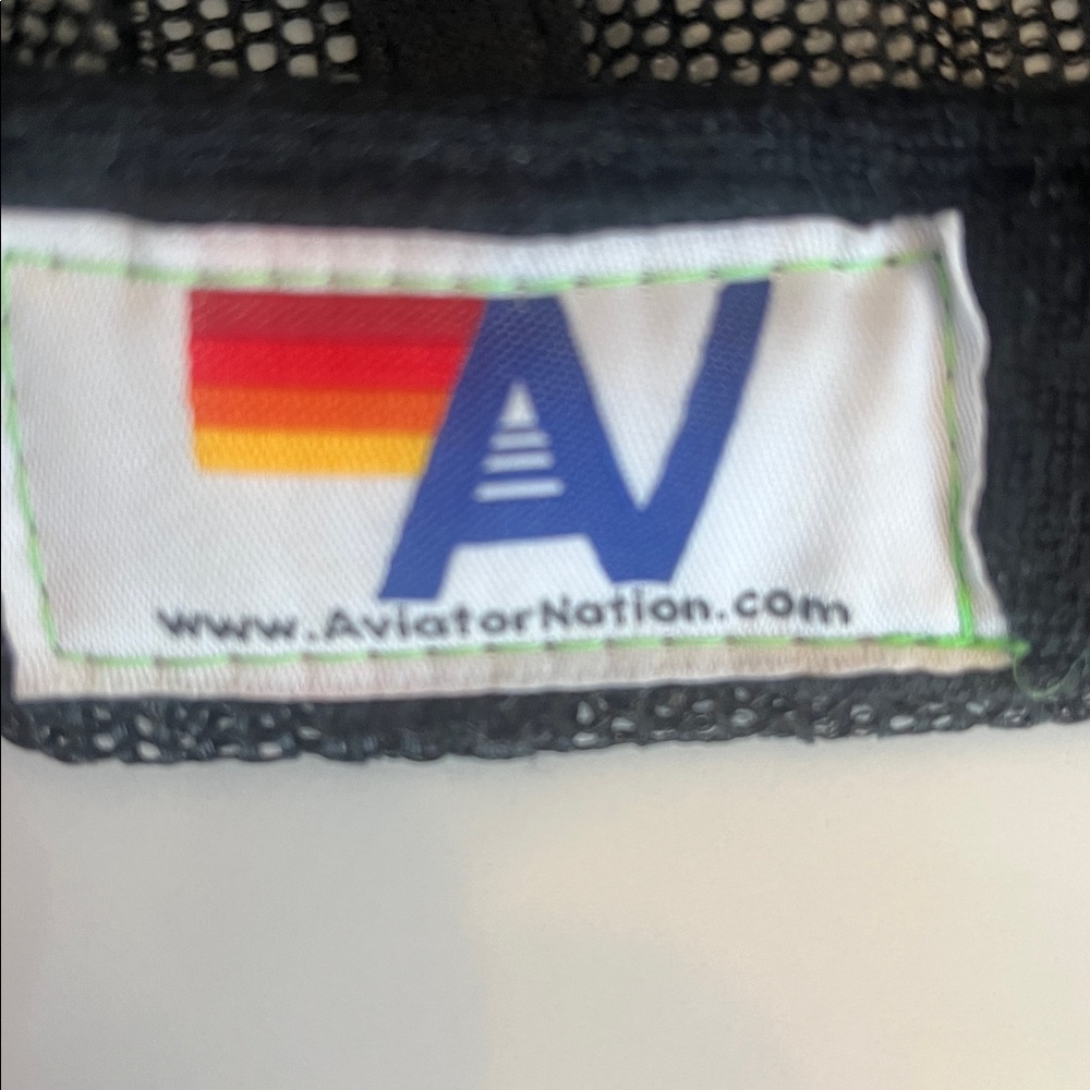 Aviator Nation Black Trucker Hat with Sunset Patch - Picture 4 of 11